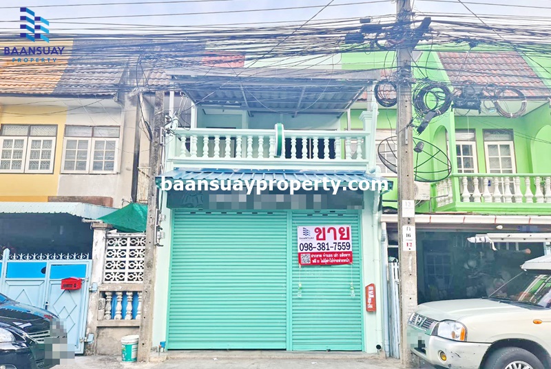 For SaleTownhouseOnnut, Udomsuk : 2 storey townhouse for sale, Nirun Villa Village, Soi Phuengmee 50, near BTS Bang Chak