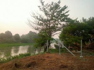 For SaleLandSuphan Buri : Land for sale along the beautiful river, filled up and surrounded by a fence, Suphanburi 200 sq m.