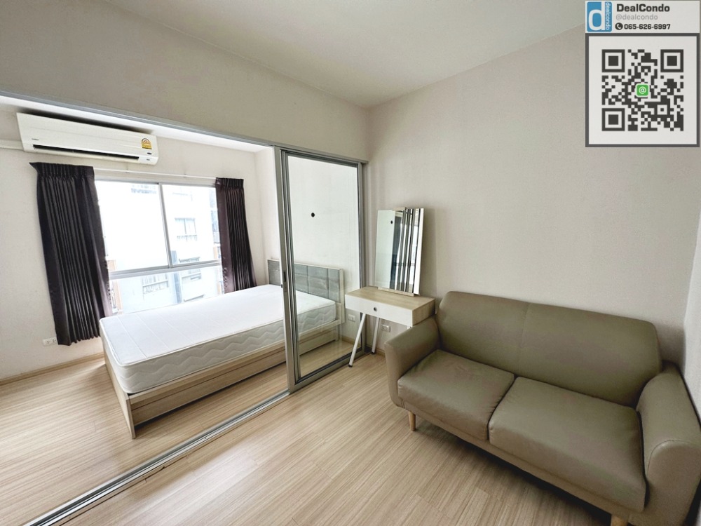 For RentCondoNonthaburi, Bang Yai, Bangbuathong : VA015-with washing machine Plum Bangyai Station, size 23.5 sq m., Building F, 6th floor, fully furnished, ready to move in