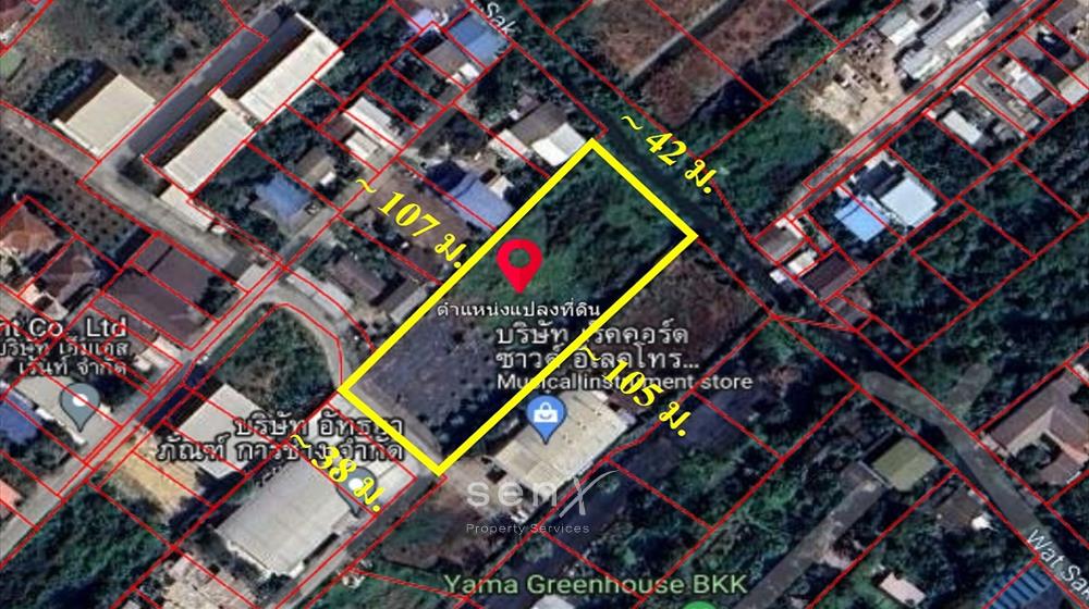 For SaleLandRama5, Ratchapruek, Bangkruai : Land for sale, 2-1-90 rai, filled, opposite The Crystal SB Ratchapruek