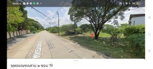 For SaleLandPhutthamonthon, Salaya : Land for sale, Phutthamonthon Sai 2, Soi 19, area 4 rai 84.2 sq m., front of the road, behind the water