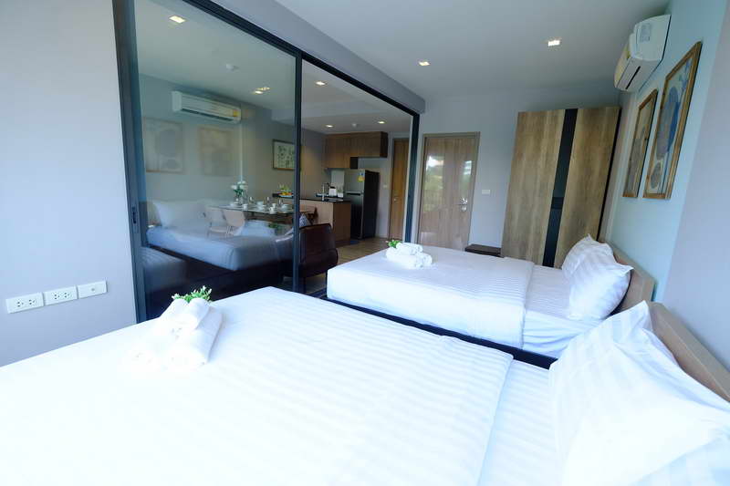 For RentCondoCha-am Phetchaburi : For rent: Rain Chaam Hauhin by Sansiri, bring your bags and move in immediately, free Wi-Fi, accommodates 4 people