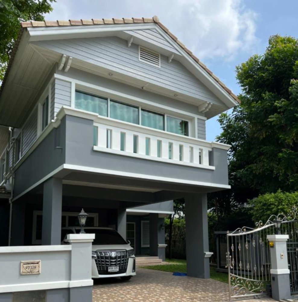 For SaleHouseBang kae, Phetkasem : House for sale Nantawan Sathorn-Ratchaphruk (Nantawan Sathorn-Ratchaphruk) size 87 sq.wa. 300+ sq m. 4 bedrooms, 3 bathrooms, 1 kitchen, 1 living room with air conditioners in every room (7 air conditioners).