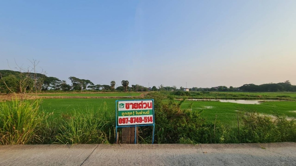 For SaleLandAyutthaya : Land for sale on the road Near Kudi community police station, Phak Hai, Phra Nakhon Si Ayutthaya