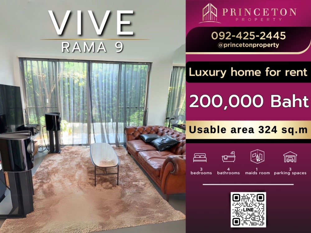 For RentHousePattanakan, Srinakarin : House for rent Vive Rama 9