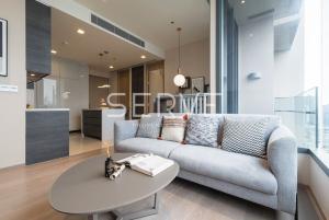 For RentCondoSukhumvit, Asoke, Thonglor : 🔥🔥2 Beds with Bathtub Nice Room and Good Location in Asoke Area MRT Sukhumvit 550 m. & BTS Asok 700 m. at The Esse Asoke Condo / For Rent