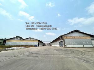 For RentWarehouseSamut Prakan,Samrong : Warehouse for rent 11,300 sq m.Phra Samut Chedi - Chao Phraya River*** with private pier ***