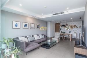 ให้เช่าคอนโดวงเวียนใหญ่ เจริญนคร : High Floor, Cozy 2 Beds Condo for Rent Facing IconSiam!