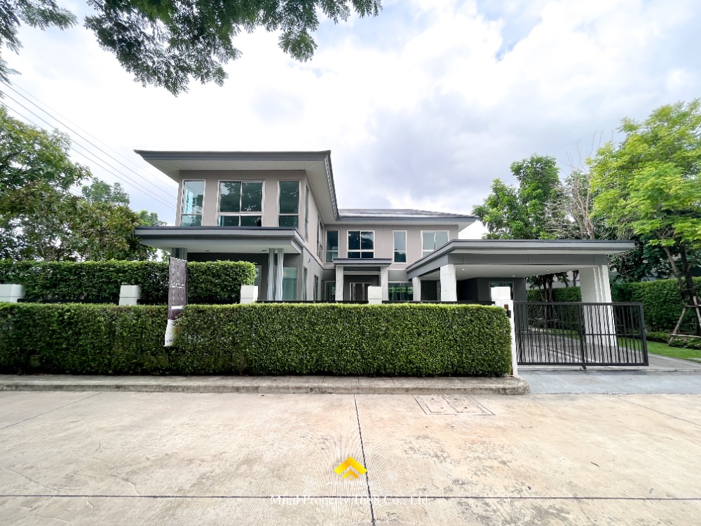 For SaleHouseChaengwatana, Muangthong : Luxury detached house behind the corner, Perfect Masterpiece (The Signature), Chaengwattana, near Chaiyaphruek Road, near IMPACT Muang Thong Thani.