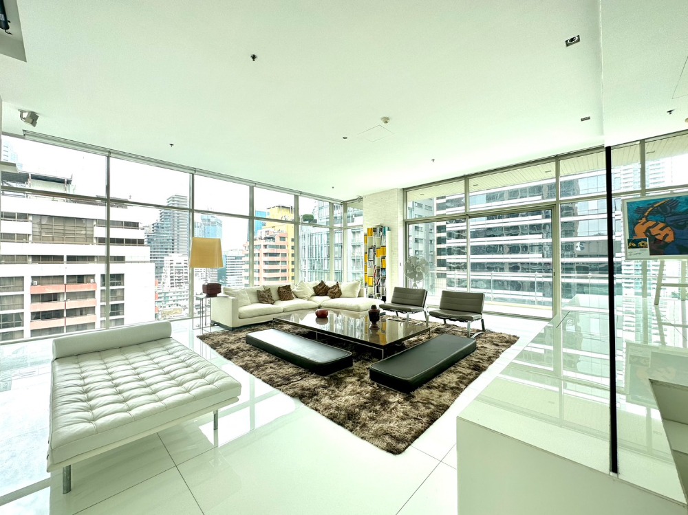 ขายคอนโดสีลม ศาลาแดง บางรัก : Spacious 3 bedroom Duplex Penthouse