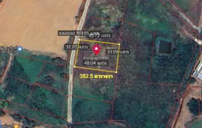 For SaleLandPhetchabun : Land for sale, Khao Kho, Camp Son Subdistrict, 382.5 square meters, near Wat Phra That Phasornkaew, Plot 02