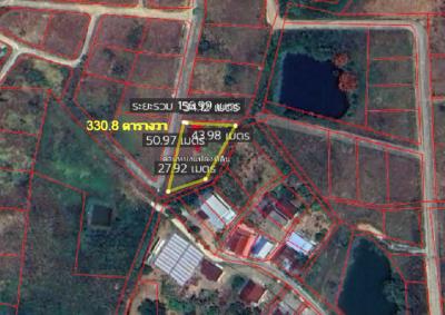 For SaleLandPhetchabun : Land for sale, Khao Kho, Camp Son Subdistrict, 330.8 square meters, near Wat Phra That Phasornkaew, Plot 03