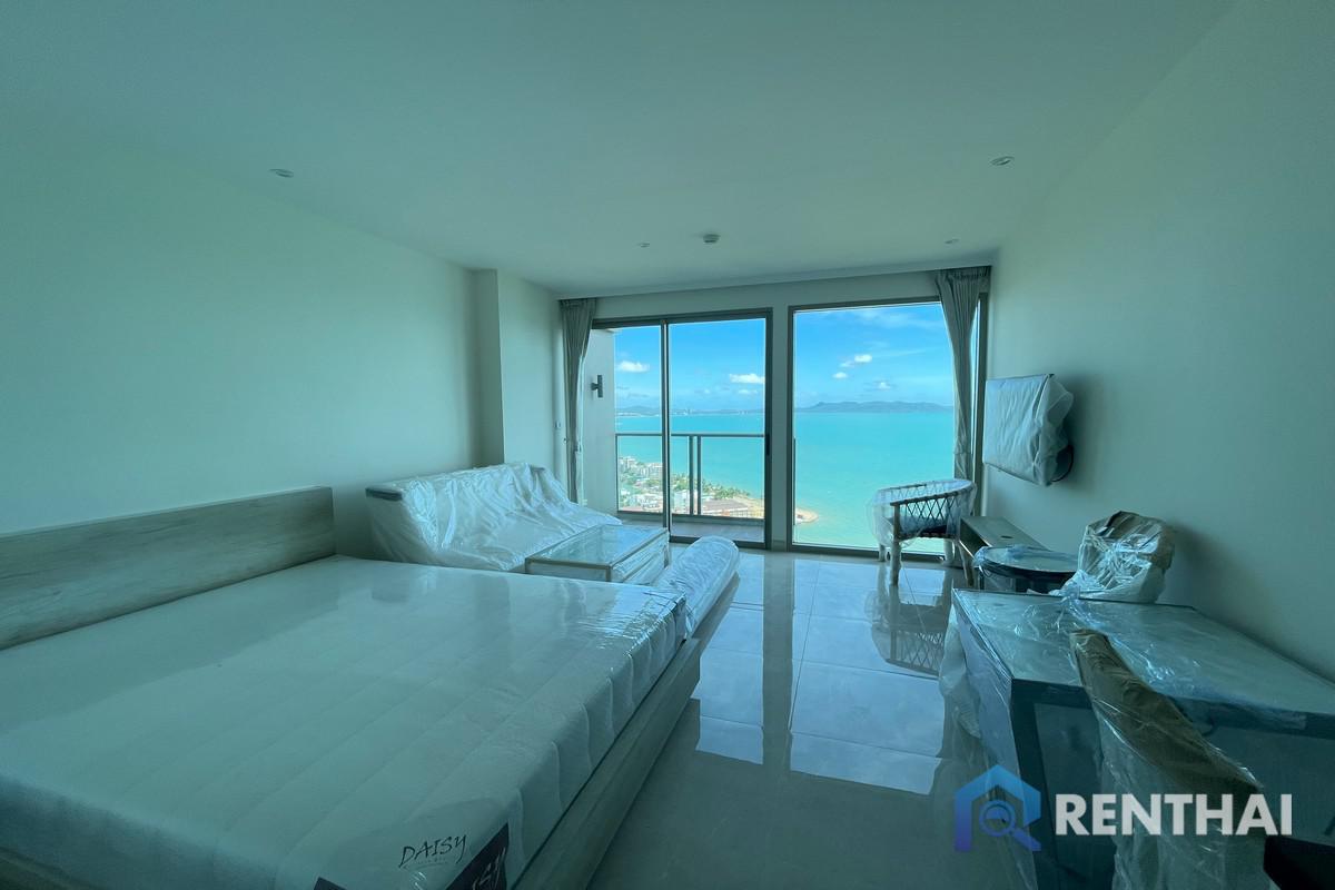 For SaleCondoPattaya, Bangsaen, Chonburi : The Riviera Monaco studio sea view high floor good price