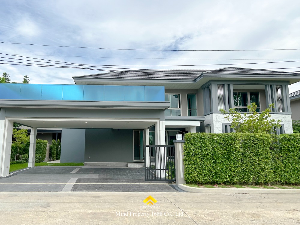 For SaleHouseRama5, Ratchapruek, Bangkruai : Luxury single house, large size, Perfect Masterpiece (The Signature) Rattanathibet, 100% dust-free house, near BTS Sai Ma.