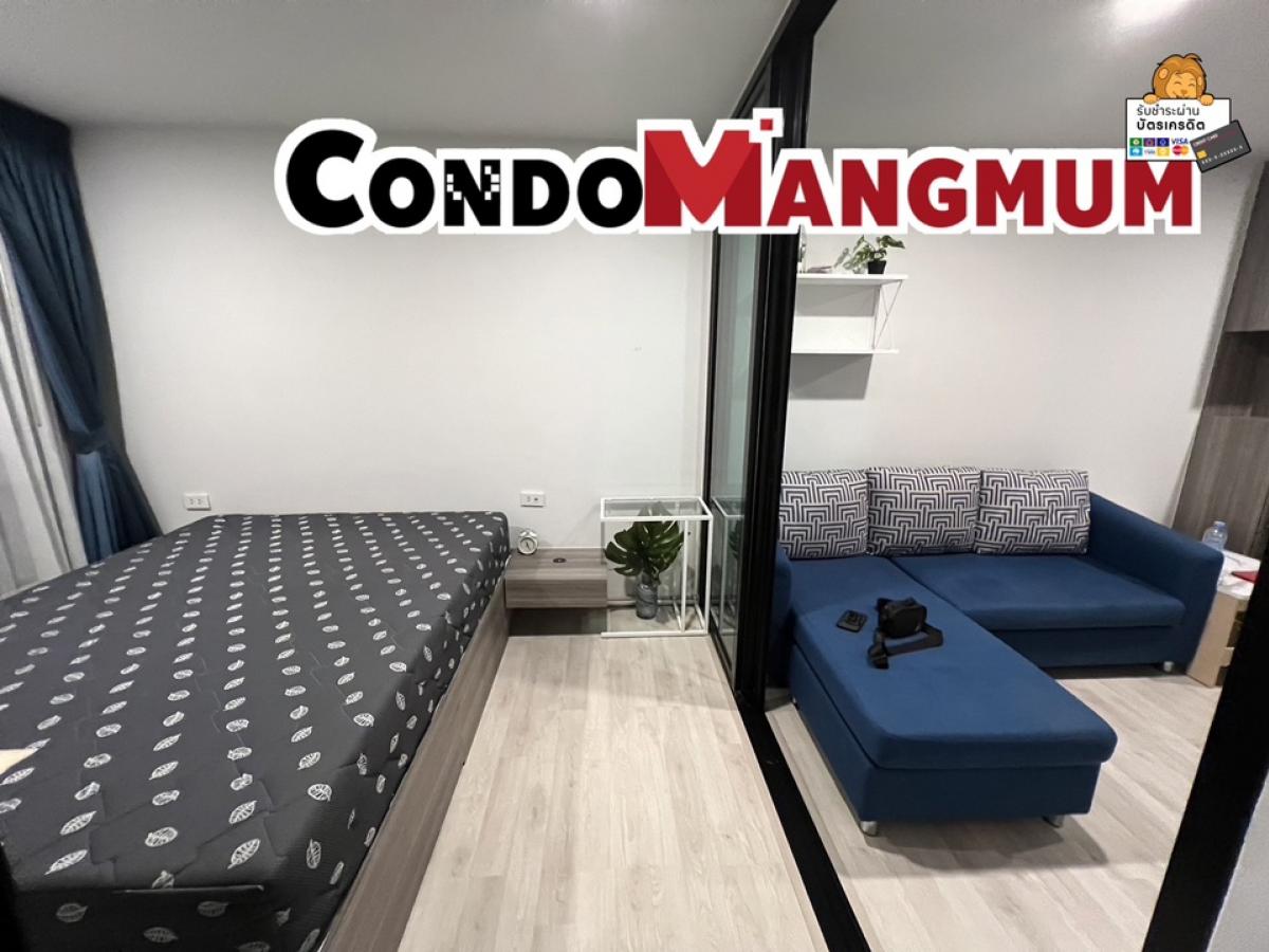 For RentCondoBangna, Bearing, Lasalle : The Origin Sukhumvit 105 ✨Beautiful room, fully furnished, 1 Bedroom, 27 sq m. 🚝 Near BTS Bearing 5 minutes.