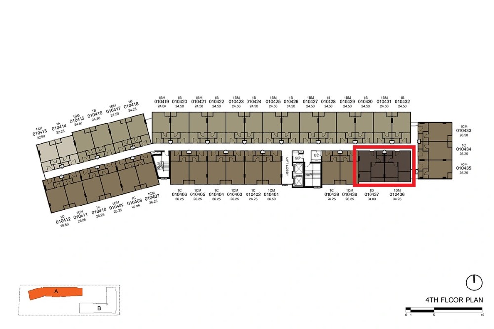 Sale DownCondoPathum Thani,Rangsit, Thammasat : Dcondo Hype, room 1-bed plus, 34 sq m, pool view, rare location of the project.