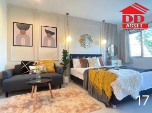 For SaleCondoLadkrabang, Suwannaphum Airport : Condo for sale, Iris Avenue Onnut-Suvarnabhumi Ladkrabang Road Newly renovated with furniture