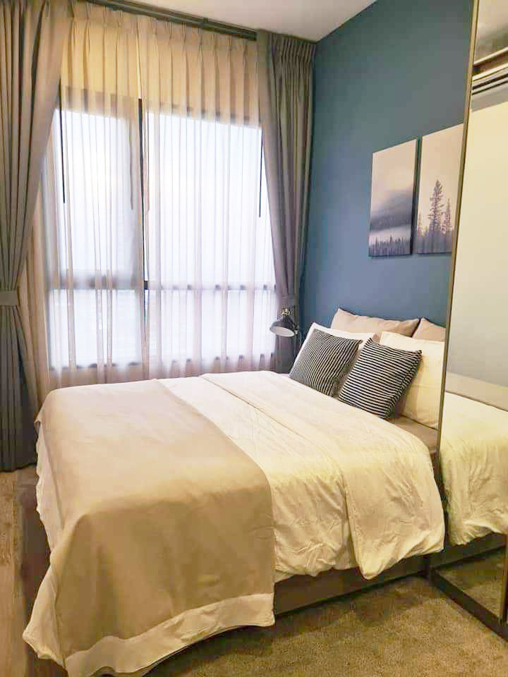 For RentCondoOnnut, Udomsuk : KnightsBridge Prime Onnut fully furnished + unblock view (near BTS On-nut, Big-C Onnut, Bangkok Prep School Sukhumvit 77, Expressway)