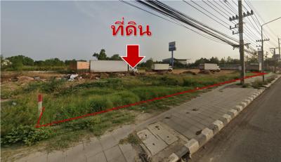 For SaleLandMahachai Samut Sakhon : Land for sale, next to the parallel road, Rama 2, Samut Sakhon, 7 rai 72.4 sq m, inbound to Bangkok.