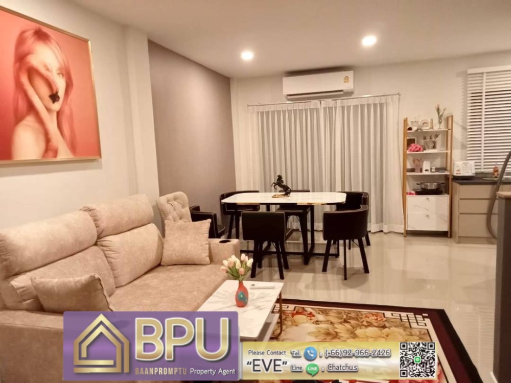 For RentTownhouseSamut Prakan,Samrong : ** 3 Bedrooms Townhome for Rent ** Lumpini Town Place Sukhumvit-Srinakarin near BTS Samrong