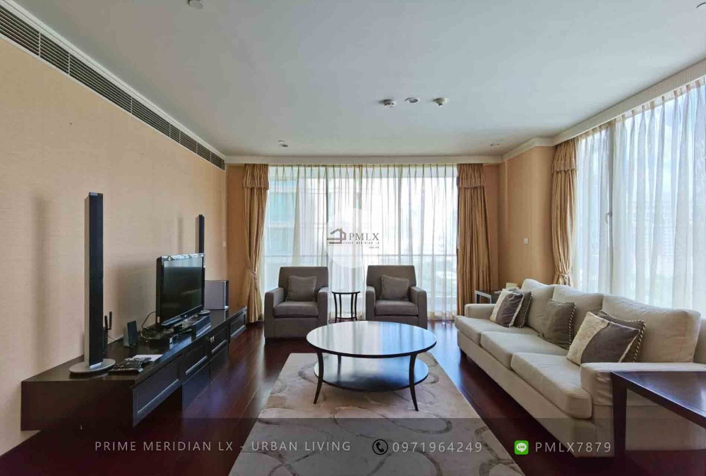 ให้เช่าคอนโดวิทยุ ชิดลม หลังสวน : The Park Chidlom - Large Sized 4 Bedroom Condo / Fully Furnished  Ready To Move In / Close To BTS Chidlom