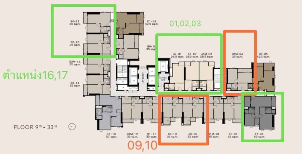 Sale DownCondoLadprao, Central Ladprao : Life Phahon ladprao 1 bed 35 Sq.m. Selling Price : 5,090,000 Call/Line : 0990950009