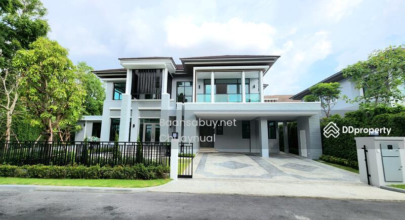 For SaleHousePinklao, Charansanitwong : Modern style luxury house & pool Land 145 square meters, usable area 568 square meters. 5 bedrooms, 6 parking spaces, 36.9 million baht.