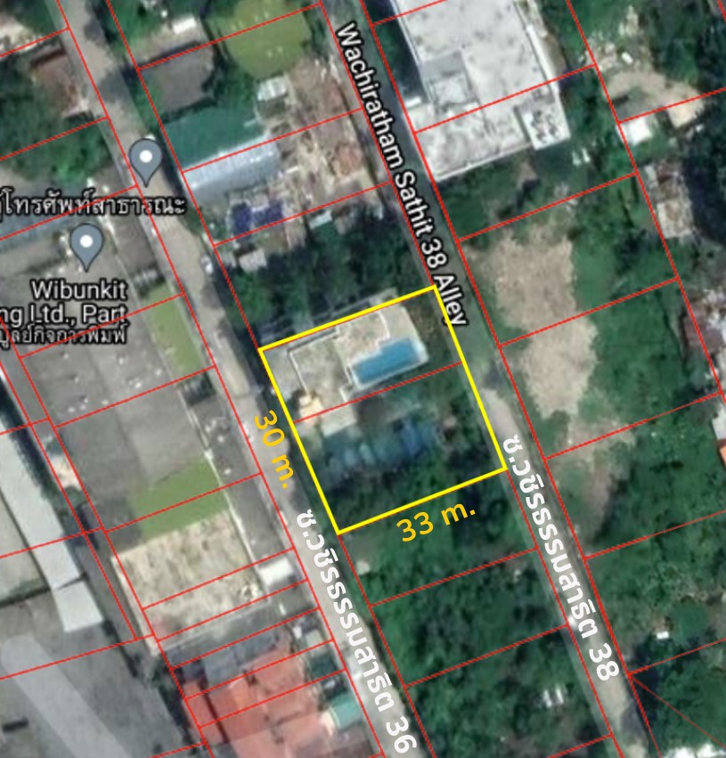 For RentLandOnnut, Udomsuk : Land for rent, Sukhumvit 101/1, Soi Wachiratham Sathit 36, area 250 sq m., rent 42,000 baht/month