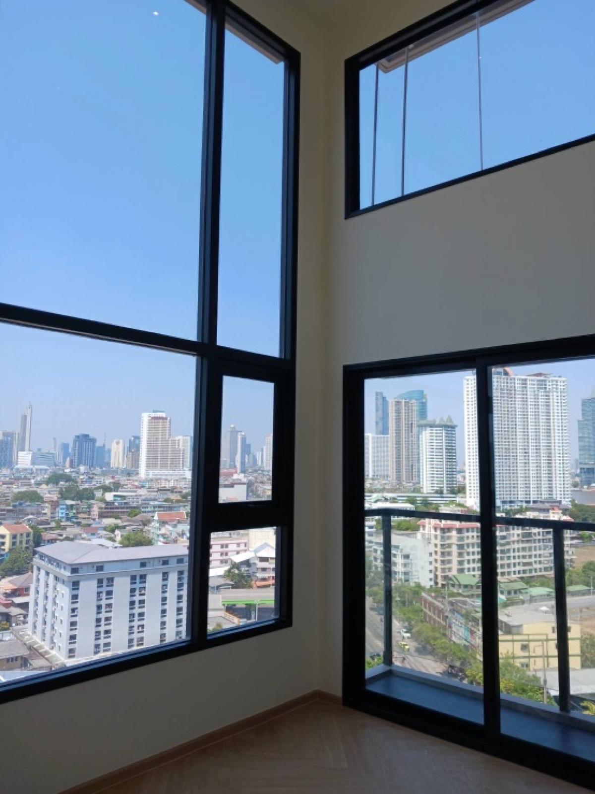 For SaleCondoWongwianyai, Charoennakor : 🔥 For sale brand new unit and project, NA Riva Charoennakorn, 1 bedroom loft style, river view, near Icon Siam , BTS Krung Thon Buri.