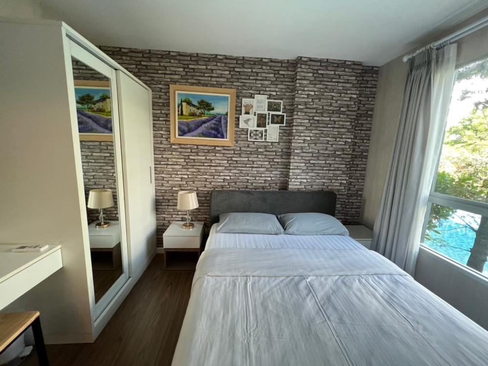 For RentCondoChiang Mai : For rent, D Condo Nim, pool view, 2nd floor, room 37 sq m, Building B