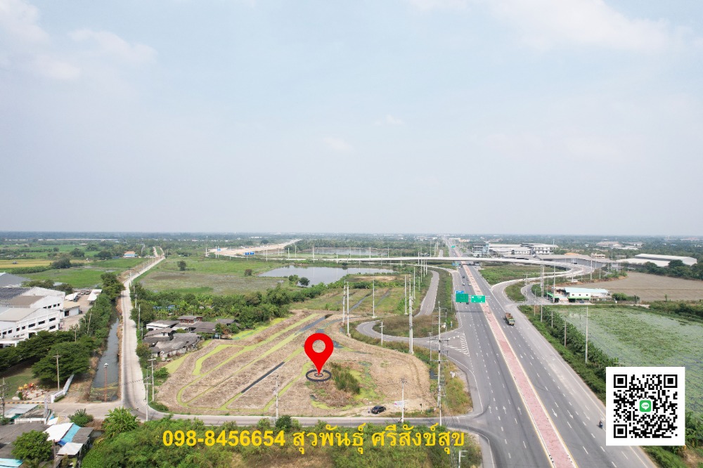 For SaleLandNakhon Pathom : Land for sale, motorway Bang Yai - Kanchanaburi concession (M81) Nakhon Chai Si, Nakhon Pathom