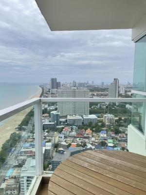 ขายคอนโด : รหัส: #ud18003 มุมดีหายากราคาน่ารักขาย Cetus Beachfront Condo Pattaya ขนาด 89 ตรม. 2 ห้องนอน 2 ห้องน้ำ เป็นห้องหัวมุมเห็นวิวทะเลมากกว่า 180 องศาอยู่ชั้นสูง ลมดี เสียงรบกวนน้อย เป็นส่วนตัวมาก