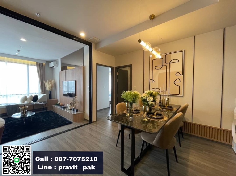 For SaleCondoRatchathewi,Phayathai : Ideo Mobi Rang Nam 2 bedrooms with 2 car parking spaces, fully furnished, free common area for 2 years, best price, room directly from the project sales representative