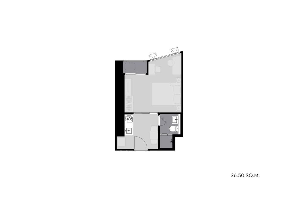 Sale DownCondoKhlongtoei, Kluaynamthai : Sell down payment!! 26.6 sq m, studio, high floor, 3.54 million baht ++Life rama 4 asoke ++ Tell&amp;Line 0939256422(G)