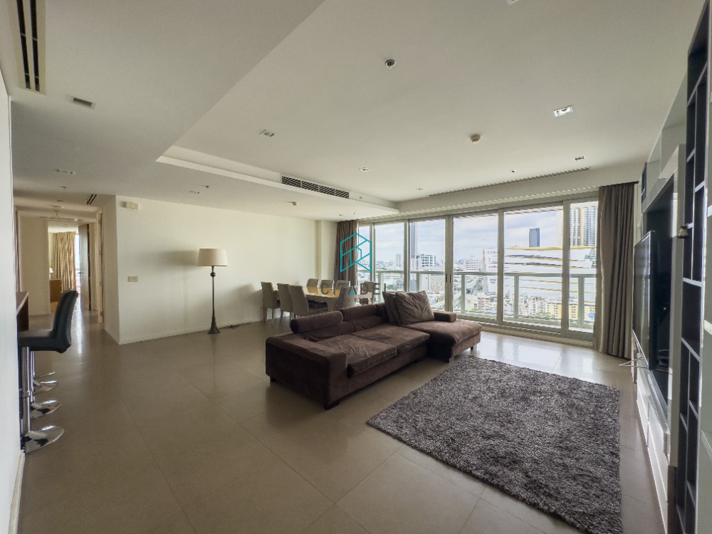 ให้เช่าคอนโดวงเวียนใหญ่ เจริญนคร : High Floor 3 Beds Condo for Rent Facing IconSiam for Rent!