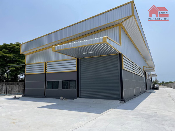 For RentFactoryMahachai Samut Sakhon : Newly built factory/warehouse/warehouse building for rent, area 3 rai, usable area 680 sq m, office, electricity 100 KVA, Bang Saen Road, Chulburi, rental price 80,000 baht/mo.