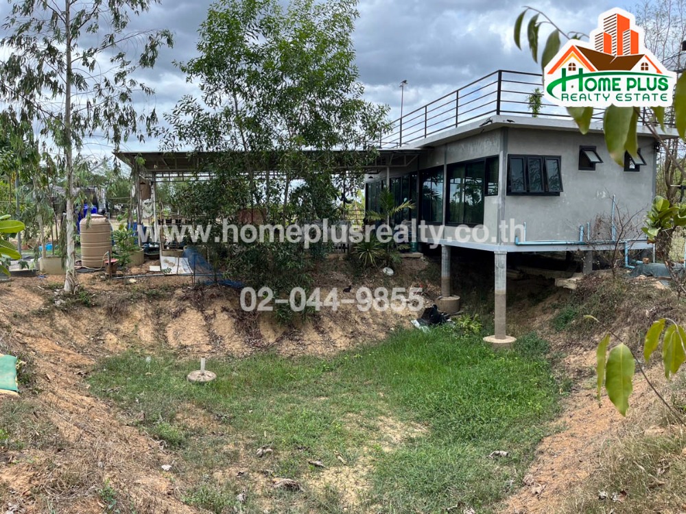 For SaleLandCha-am Phetchaburi : Land with a single-storey house Nong Chumphon Sub-district, Khao Yoi District, Phetchaburi, area 4 rai 1 ngan 3 square wah