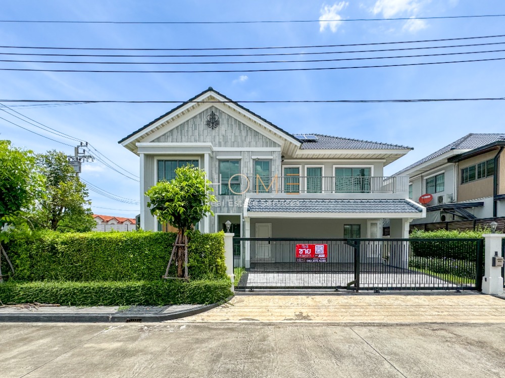 For SaleHouseSamut Prakan,Samrong : Beautiful house, end unit, beautifully decorated, ready to move in ✨ Detached house, Perfect Residence Sukhumvit 77 - Suvarnabhumi / 4 bedrooms (for sale), Perfect Residence Sukhumvit 77 - Suvarnabhumi / Detached House 4 Bedrooms (FOR SALE) COF332