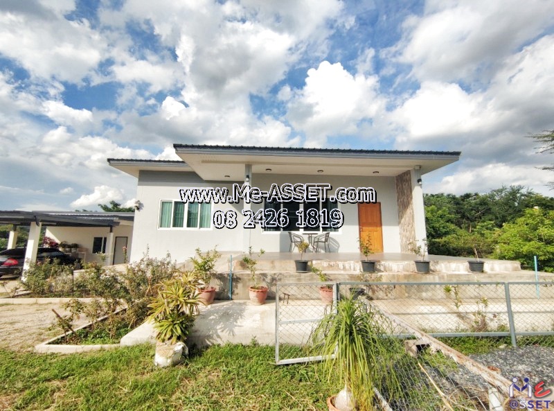 For SaleHouseSaraburi : House for sale with land, Mittraphap Road, Wat Khao Man area, Nong Phak Morning Glory, Thap Kwang, Kaeng Khoi, Saraburi: near Khao Man Temple: 1 floor, 400 sq m. : CODE KM-91278