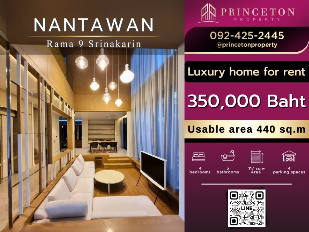 For RentHousePattanakan, Srinakarin : New House for rent Nantawan Rama 9 - Srinakarin  fully furnished