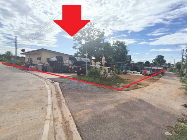 For SaleLandChaengwatana, Muangthong : Land for sale , area 375.2 wah, square & corner plot shape, next to public road, Near Khlong Khoi Subdistrict Administrative Organization and Outer Ring Road - Ratchaphruek