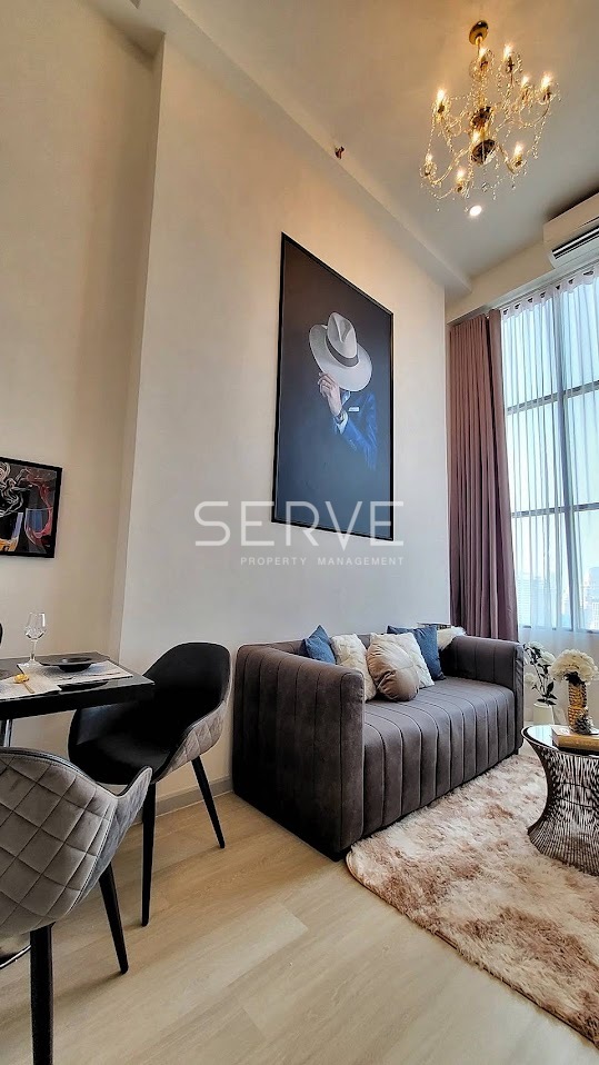 For RentCondoSathorn, Narathiwat : 🔥Duplex 1 Bed 1 Work Room 44 sq.m. Super High Fl. 30+ Good Location BTS Chong Nonsi 600 m. at Knightsbridge Prime Sathorn Condo / For Rent