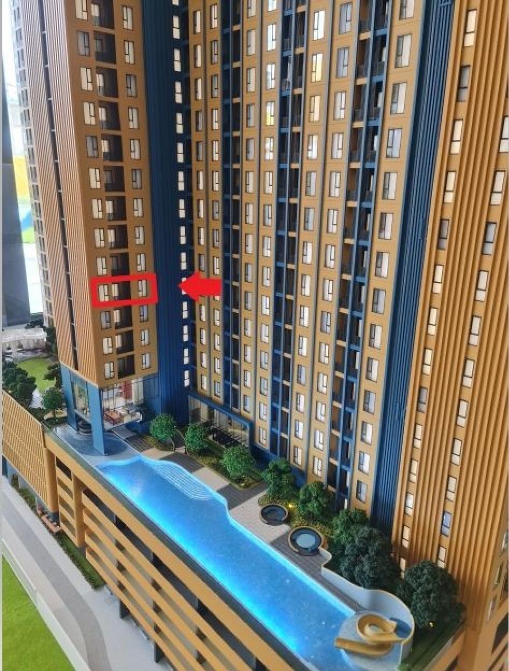 For SaleCondoNonthaburi, Bang Yai, Bangbuathong : Rare item !! Beautiful room, beautiful view, very rare, selling down payment, room 1 Bedplus, pool view position + garden view, corner room, width A1208, price 2.88 (-410,000) Net 2.47, free furniture + electrical appliances + 2 air conditioners + curtain