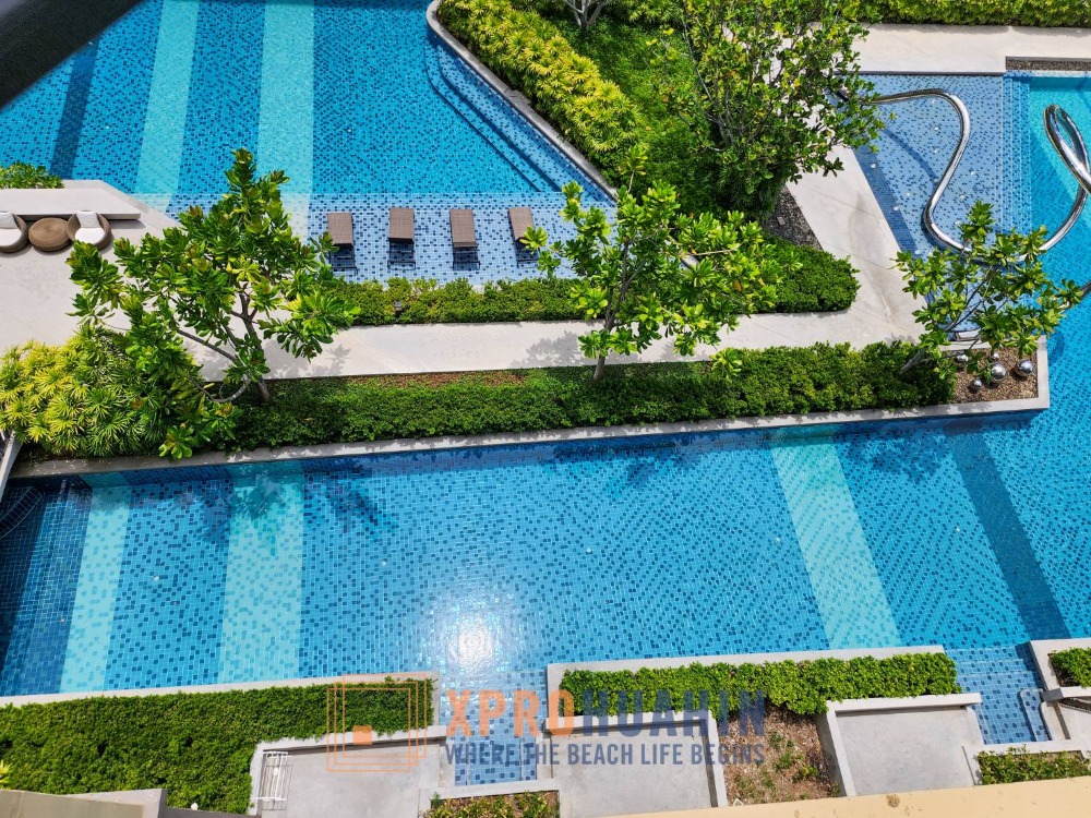 For SaleCondoCha-am Phetchaburi : Good Offer 1 Bedroom at Rain Condo with Pool View