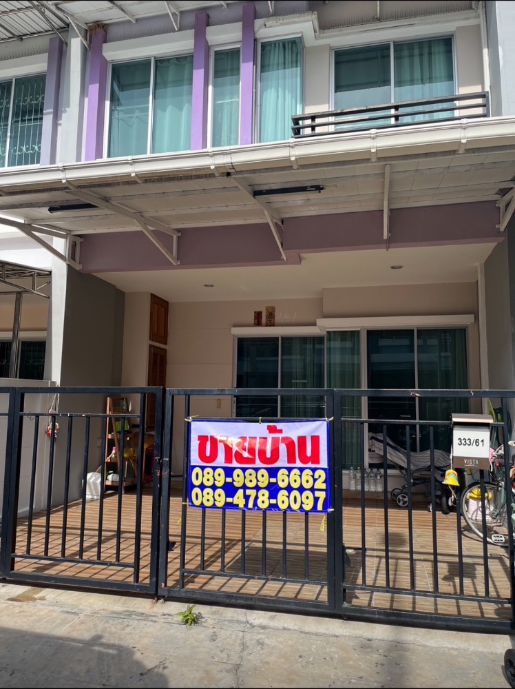 For SaleTownhouseRama5, Ratchapruek, Bangkruai : **Owner selling it himself Not accepting agencies** Townhouse for sale, single owner. Never rented out, 2 floors, 3 bedrooms, 3 bathrooms.