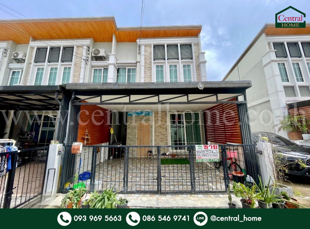 For SaleTownhouseKaset Nawamin,Ladplakao : Townhome for sale and rent, Golden Town 2, Lat Phrao - Kaset Nawamin, corner unit.