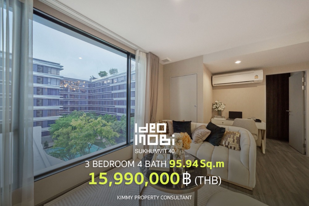 For SaleCondoSukhumvit, Asoke, Thonglor : 3 bedrooms, 4 bathrooms, feel like home Promotion price, deal directly from the project