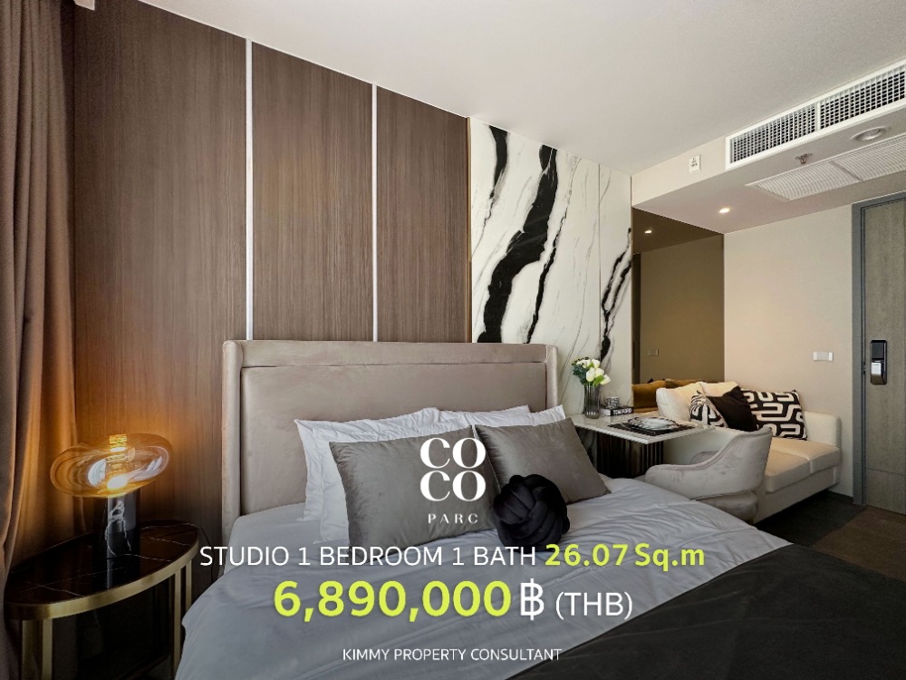 For SaleCondoKhlongtoei, Kluaynamthai : 🌟 Coco Parc - One Bedroom (Sexy Bath) 36 sqm. Pro room from the project.