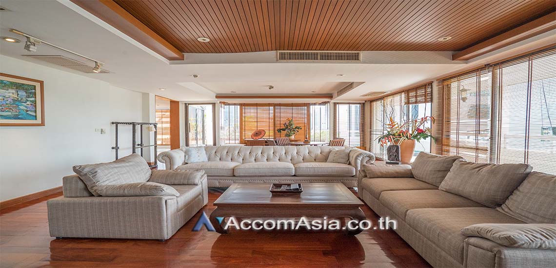 ให้เช่าคอนโดสุขุมวิท อโศก ทองหล่อ : Penthouse, Pet-friendly | 4 Bedrooms Apartment for Rent in Sukhumvit, Bangkok near BTS Phrom Phong at Peaceful In Sukhumvit (10118)