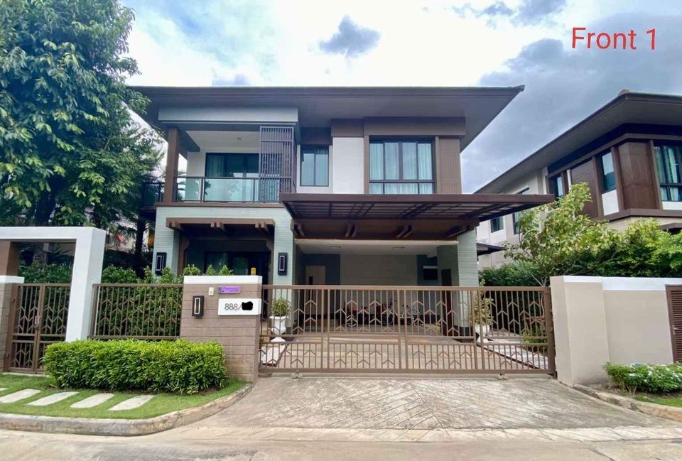 For RentHouseNawamin, Ramindra : 2-storey detached house for rent, Phanasan Garden Home Village, Sai Mai 45/1